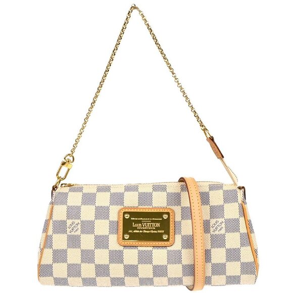 Louis Vuitton Damier Azur Eva 2way Chain Handbag N55214 SN2193 176826 - Picture 1 of 9